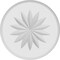 Ekena Millwork Standard Grayson Flower Rosette With Rounded Edge, 5"W x 5"H x 3/4"P ROSP050X050X075GRY11 - alternate 2